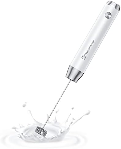 Rechargeable Milk Frother For Coffee, Handheld Electric Foam Maker Detachable Stainless Steel Whisk Drink Mixer Foamer For Lattes, Cappuccino, Hot Chocolate, Matcha With 2 Whisks-Green