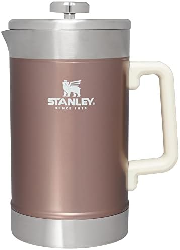 Stanley French Press 48oz With Double Vacuum Insulation, Stainless Steel Wide Mouth Coffee Press, Large Capacity, Ergonomic Handle, Dishwasher Safe