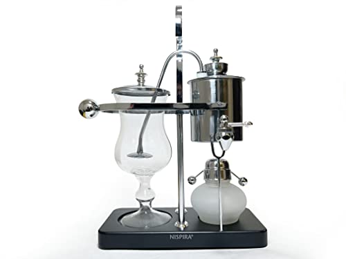 Vintage Belgian Belgium Luxury Royal Family Balance Syphon Siphon Coffee Maker Silver Color
