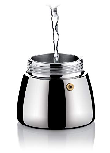 Espresso Maker, Stainless Steel, Silver, 18 Cm
