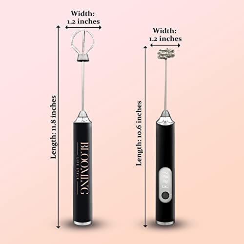 Powerful Milk Frother For Coffee With Upgraded Titanium Motor - Handheld Frother Electric Whisk, Milk Foamer, Mini Mixer And Coffee Blender Frother For Latte, Matcha, No Stand