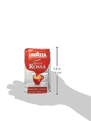LAVAZZA Italian "Qualita Rossa" Ground Espresso (1 Case = 20 X 8.8 Oz Bricks)