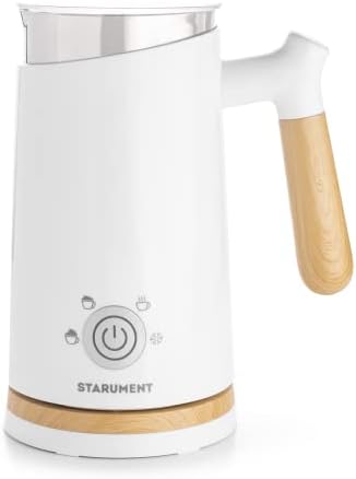Tarument Electric Milk Frother - Automatic Milk Foamer & Heater For Coffee, Latte, Cappuccino, Other Creamy Drinks - 4 Settings For Cold Foam, Airy Milk Foam, Dense Foam & Warm Milk - Easy To Use