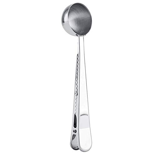 Coffee Scoop Clip, Multifunctional Stainless Steel Coffee Spoon With Sealing Clamp Scoop Cafe Tool Perfect For Coffee, Tea Kitchen Tools