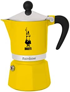 Bialetti 4983 Rainbow Espresso Maker, Yellow