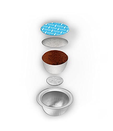 Bialetti 6822 Mini Express Espresso Capsules, Napoli, 16-pack