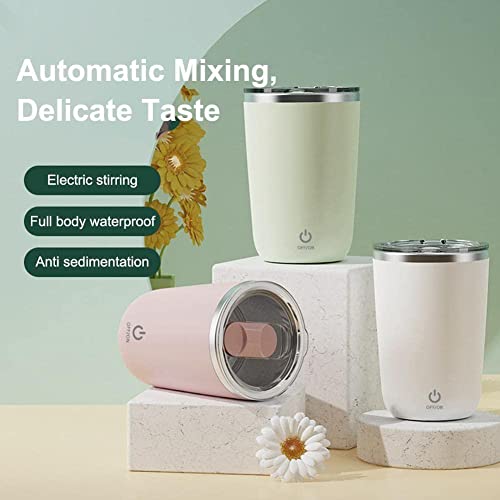 GUANLI 350ml Automatic Self Stirring Mug Coffee Milk Juice Mixing Cup Electric Steel Rotating Cup Magnetic Stirring Lazy Mug