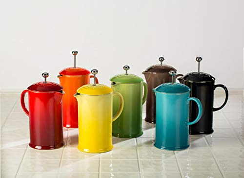 Le Creuset Stoneware Cafetiere With Metal Press, 750 Ml - Cerise