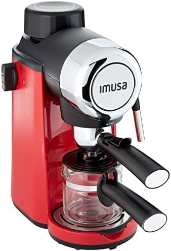 USA 4 Cup Epic Electric Espresso/Cappuccino Maker, Red 800 Watts