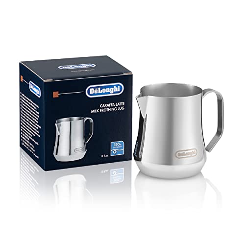 De'Longhi ECP3420 Bar Pump Espresso And Cappuccino Machine, 15", Black DLSC060 Milk Frothing Jug, 12 Oz, Stainless Steel