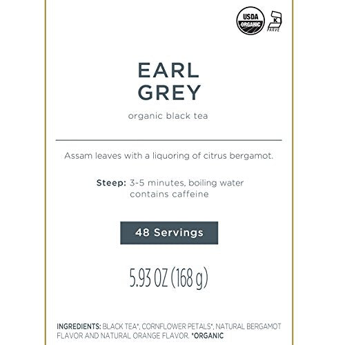 Earl Grey Event Box Bulk Pack, 48 Handcrafted Black Tea Pyramid Infuser Bags