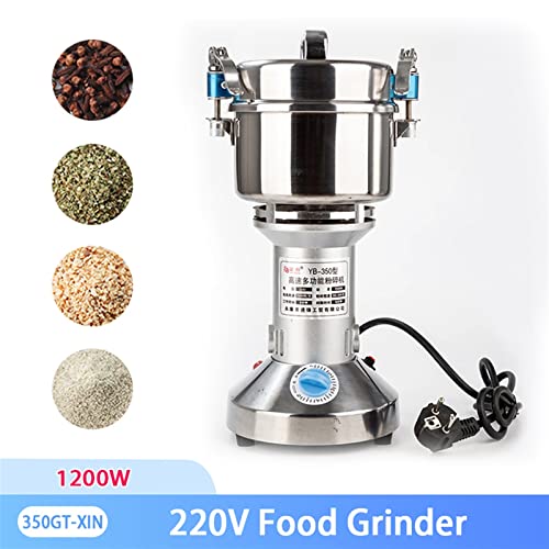 250g 350g Mill Machine Grinder Vertical Electric Coffee Powerful Beans Traditional Pulverizer Medicine Multifunction Grinder (Color : 350GT-XIN, Size : AU_220V)
