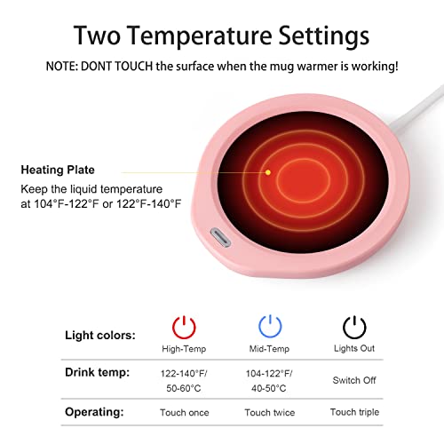 Coffee Mug Warmer & Best MOM Ever Mug Set, Electric Cup Warmer For Desk Office Home, Beverage Warmer With 2 Temperature Setting, 8-Hours Auto Shut Off, Best Mothers Day Mom Gifts From Daughter Son