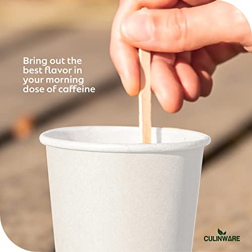 Birch Wood Coffee/Beverage Stirrers 7" (1000 Pack) Eco-Friendly Great For Your Coffee Nook.