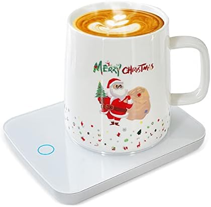 Mug Warmer, Coffee Warmer For Desk With Auto Shut Off, Cup Warmer For Office Home Use, Beverage Warmers With Mug For Coffee, Milk, Tea, Water Temp Control, Christmas/Birthday Gift(Include Cup)