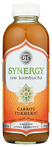 S Enlightened Synergy Organic And Raw Kombucha, Tantric Turmeric, 16 Oz