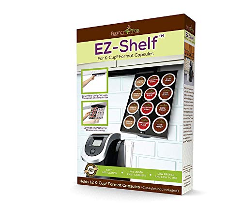 Z-Shelf Under Shelf Storage For K Cups, Coffee Holder Compatible With Keurig K Cup Coffee Pods, Space-Saving Under Counter Cabinet Coffee Pod Holder