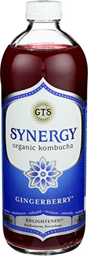 S Enlightened Synergy Organic And Raw Kombucha, Tantric Turmeric, 16 Oz