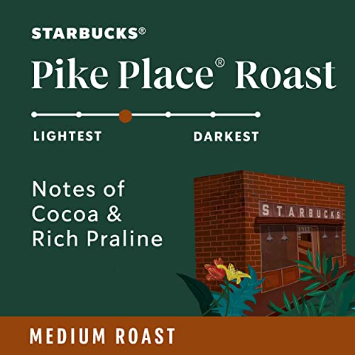 Starbucks Ground Coffee—Medium Roast Coffee—Pike Place Roast—100% Arabica—1 Bag (28 Oz)