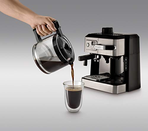 De'Longhi BCO330T Coffee, Espresso, Cappuccino Machine, 24" X 14" X 14", Black/Stainless Steel