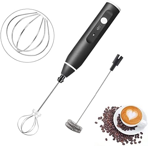 Xoice Milk Frother Handheld Battery Operated Electric Foam Maker With Stainless Steel Coffee Beater (Red)