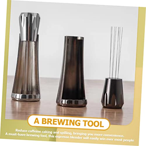 Baluue 5pcs Coffee Diffuser Stainless Steel Whisk Coffee Espresso Hand Mixer Beaters Egg Blender Coffee Distribution Stirrer Espresso Coffee Tamper Espresso Distributor Espresso Stirrer