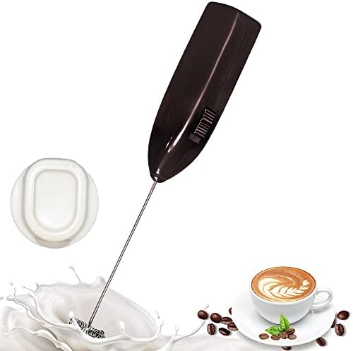 Electric Handheld Milk Wand Mixer Frother For Latte Coffee Hot Milk, Milk Frother For Coffee, Egg Beater, Hand Blender, Coffee Beater With Stand (Chocolate)