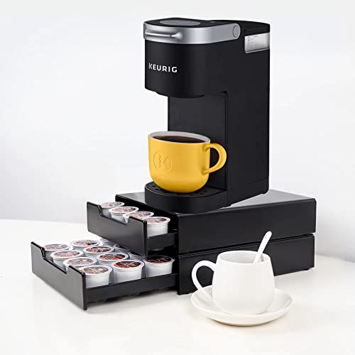 K-Cup Coffee Pods Holder, Coffee Pod Storage Drawer For Nespresso Capsules And Dolce Gusto, Organizer 20 Pod Capacity, Black