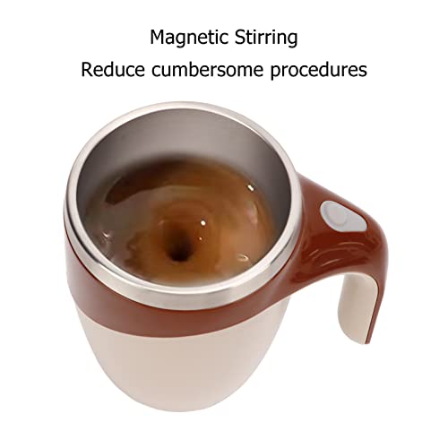 Magnetic Mixing Coffee Mug, Rapid Cooling Multifunctional Electric Stirring Cup 380ml Capacity For Home For Office