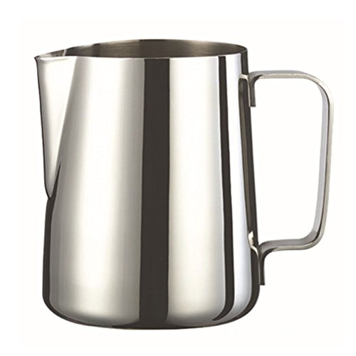 Frothing Pitcher Stainless Steel Milk Pour Pot Cup Mug 350ml (Silver)