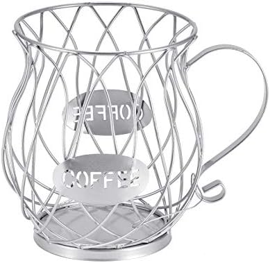 AOZBZ Coffee Pod Holder, Coffee Pod Organizer, Coffee Pod Storage Cup, K Cup Holder Coffee Storage Basket For Home Cafe Hotel (L Size)