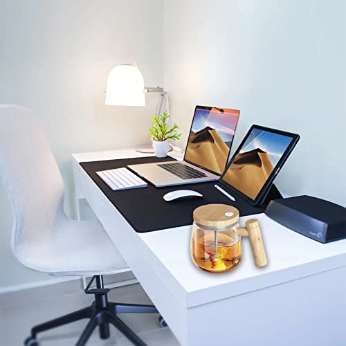 FOXNSK Self Stirring Mug, Electric Mixing Cup Self Stirring Coffee Mug High Borosilicate Glass Mixing Coffee Mug Rotating Home Office Travel Stirring Cup Suitable For Coffee/Milk/Protein Powder