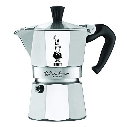 Moka Express #06799 3-Cup Espresso Maker Machine And #06960 Bialetti, Six Replacement Gaskets And Two Bialetti Replacement Filter Plates Bundle