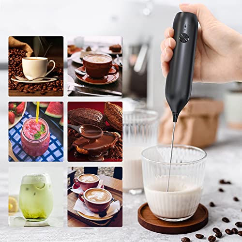Rechargeable Milk Frother, Type-C Milk Frother Handheld, Blender, Matcha Whisk, Hand Blender, Milk Frother Rechargeable For Matcha, Latte, Bulletproof Coffee, Cappuccino