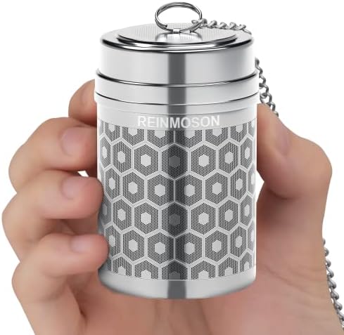 Tea Strainers For Loose Tea, Extra Fine Mesh Tea Infuser For Loose Leaf Tea, 304 Stainless Steel & Updated Slim Threaded Lid, Loose Leaf Tea Steeper For Black Tea, Rooibos, Etc
