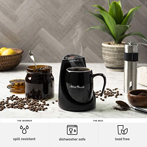 Innovative Coffee Mug Warmer With A 16-Ounce Ceramic Coffee Mug & Lid | This Mug Warmer For Desk Will Keep Coffee, Tea, Hot Chocolate The Perfect Temperature For Hours