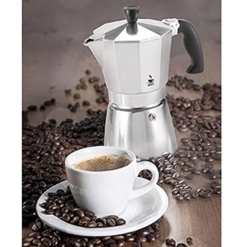 GEFU Efu Espresso Maker Lucino, Accessories For Coffee, 3 Cups, Aluminium/ Plastic, 16070