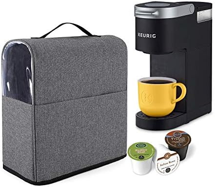 Coffee Maker Dust Cover Compatible For Keurig K-Mini And K-Mini Plus, Coffee Making Machine Cover With Pockets For K Cup, Cover Only