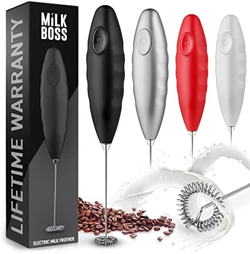 Frother For Coffee - Comfort Grip Matcha Whisk - Electric Matcha Mixer And Mixer Electric Handheld - Coffee Frother Handheld - Electric Drink Mixer (Black)