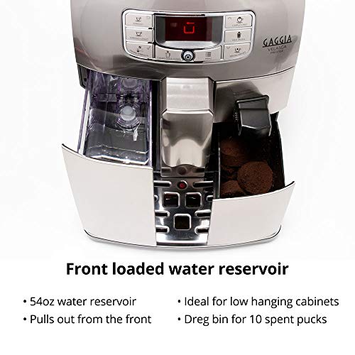 Gaggia Velasca Prestige Espresso Machine, Stainless Steel, 54 Ounces