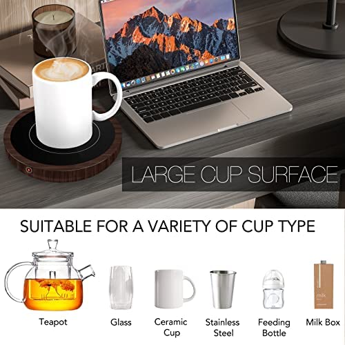Coffee Warmer With 3 Temperature Settings, Coffee Mug Warmer For Desk, Electric Coffee Warmer With Auto Shut Off, Waterproof Coffee Warmer For Desk With Touch Tech & Enlarged Heating Plate, Best Gift