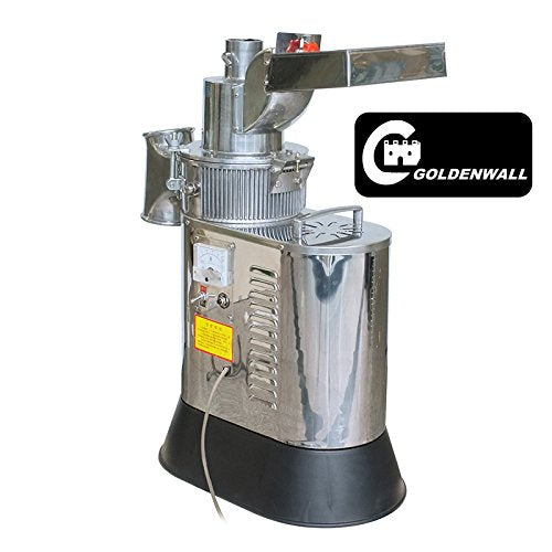 40kg/h 2200W Automatic Floor-standing Continuous Hammer Mill Grinder Pulverizer For Grain Soybean Spice Herb 110V/220V