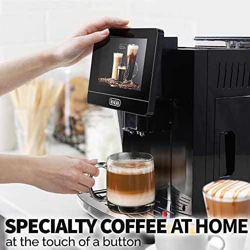 Magia Super Automatic Coffee Espresso Machine - Durable Automatic Espresso Machine With Grinder - Espresso Coffee Maker With Easy To Use 7” Touch Screen, 20 Coffee Recipes, 10 User Profiles