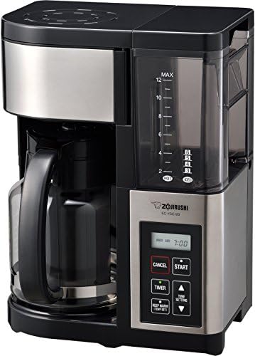 EC-YTC100XB Coffee Maker, 10-Cup, Stainless Steel/Black