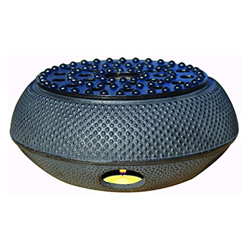 6" Matte Black Teapot Cast Iron Tetsubin Warmer 5.7"