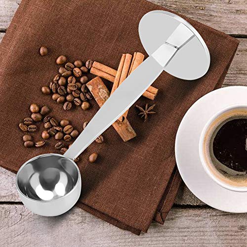 Coffee Spoons Stainless Steel, 2-in-1 Tamping Coffee Spoon Coffee Tea Measuring Scoop Coffee Tamper For Both Scooping And Tamping