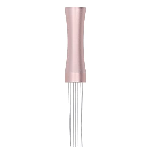  Stainless Steel Coffee Needle Stirrer, Aluminum Alloy Polished Wear Ressitant Coffee Needle Stirring Distributor For Coffee Bar(Rose Gold)