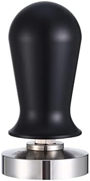  YOLOYO 53mm Espresso Tamper, Consistent Pressure Calibrated Coffee Tamper For Espresso Machine 54mm, Spring Loaded Tamper With Flat Stainless Steel Base (Precious Wood Handle)