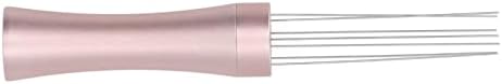  Stainless Steel Coffee Needle Stirrer, Aluminum Alloy Polished Wear Ressitant Coffee Needle Stirring Distributor For Coffee Bar(Rose Gold)