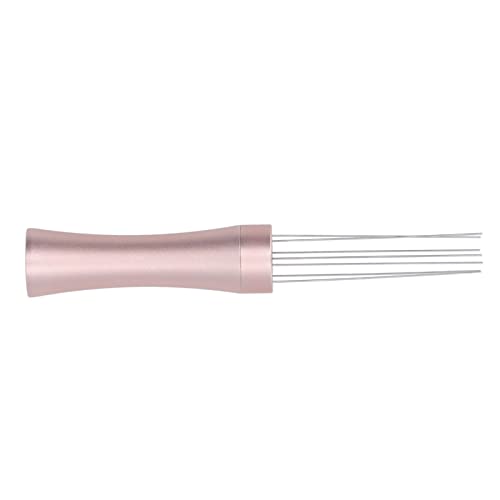  Stainless Steel Coffee Needle Stirrer, Aluminum Alloy Polished Wear Ressitant Coffee Needle Stirring Distributor For Coffee Bar(Rose Gold)